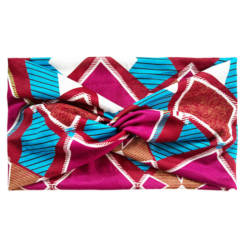 Wholesale Bohemian Yoga Sports Wide Anti sweat Stingy Cotton Headband